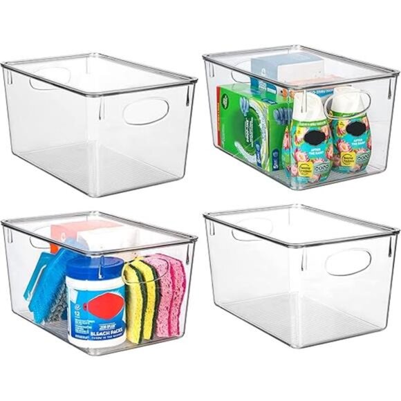 Plastic Storage Bins With lids – Perfect Pantry Organization and Storage - Picture 7 of 7